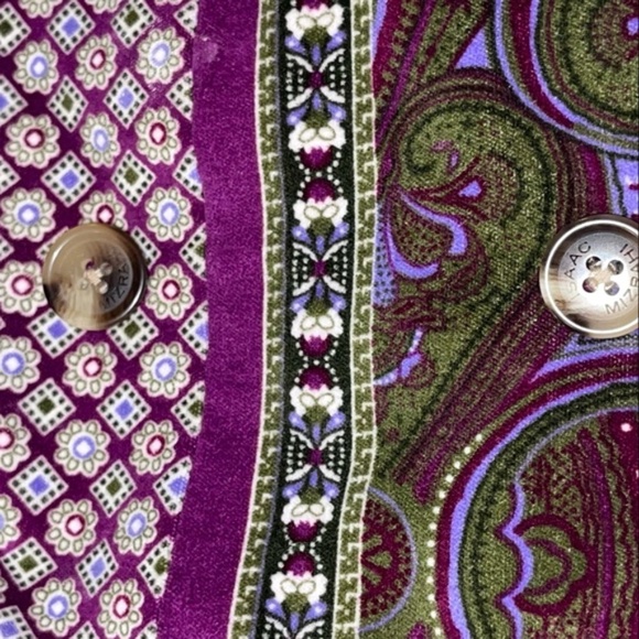 Purple Velvet Print Jacket - Picture 3 of 6